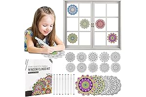 Enriching Window Art Embellishments with Stained Glass Mandala Art Kit