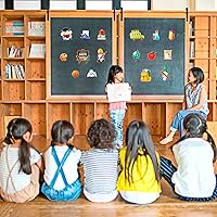 Vista 7 de HOWAF 32 piezas de decoración de tablón de anuncios de bienvenida a la escuela, recortes de regreso a clases para el primer día de escuela