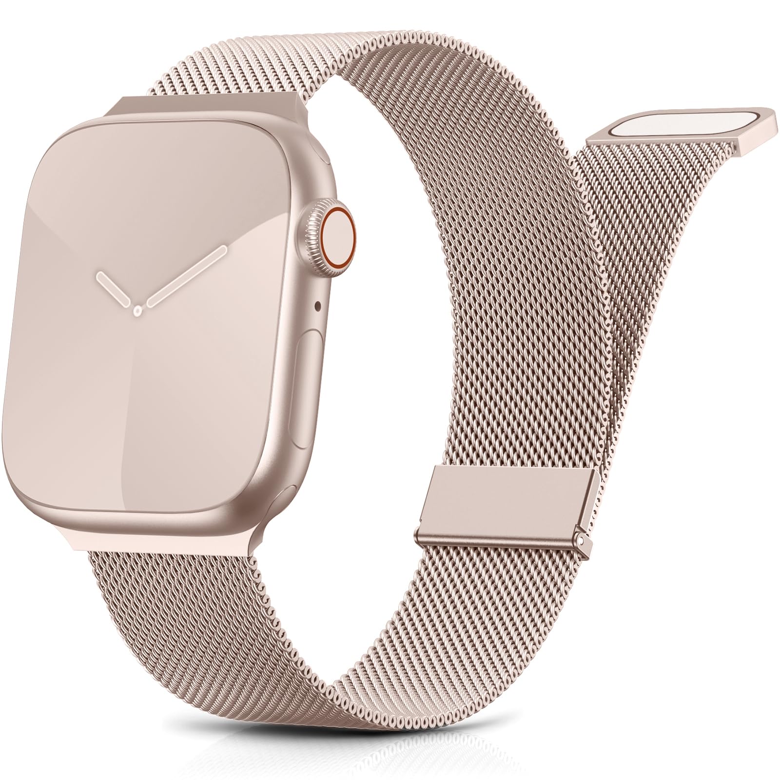 Pasek kompatybilny z paskiem Apple Watch 40 mm 38 mm 41 mm 42 mm 44 mm 45 mm 46 mm 49 mm mężczyźni kobiety ulepszona klamra magnetyczna Milano paski do zegarków iWatch SE Series 11, 10, 9, 8, 7, 6, 5
