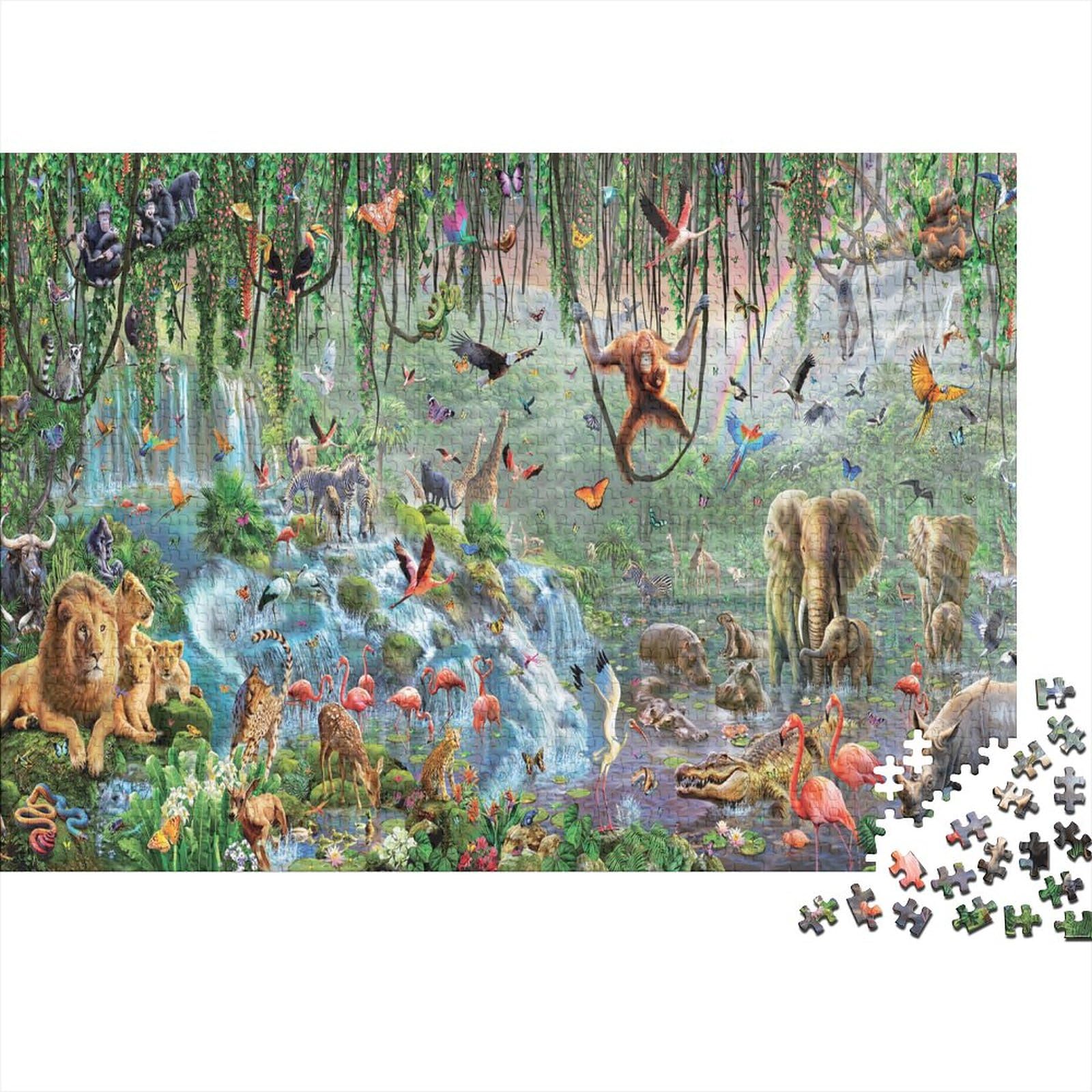 Puzzle 1000 Pezzi Adulti &ndash; Animali Della Foresta, 70x50 Cm, Gioco Educativo E Antistress