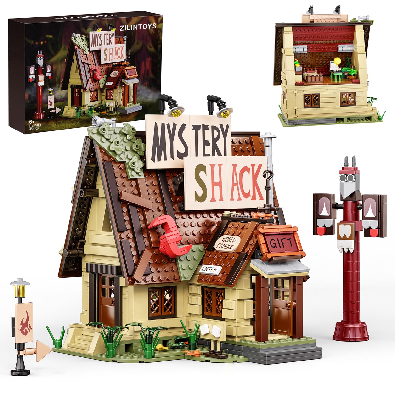 Mavo brix Set di costruzione di case infestate modulari MOC per adulti, 3540 pezzi, kit modello modulare per case infestate Lego e horror, regalo per Natale e compleanno