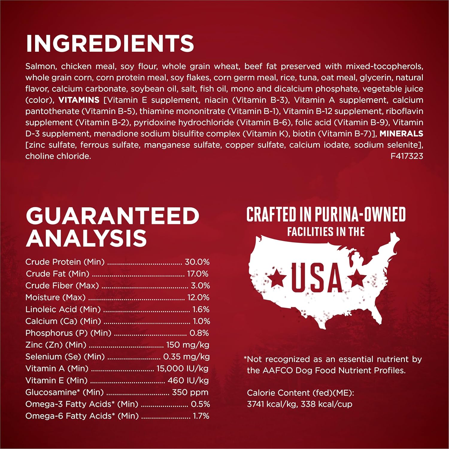 Purina ONE True Instinct With Real Salmon and Tuna Natural With Added Vitamins, Minerals and Nutrients High Protein Dog Food Dry Formula - 27.5 lb. Bag