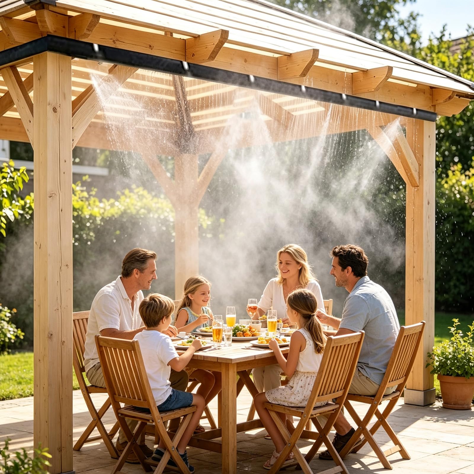 Brumisateur Terrasse Kit Brumisateur Eau Exterieur，15m