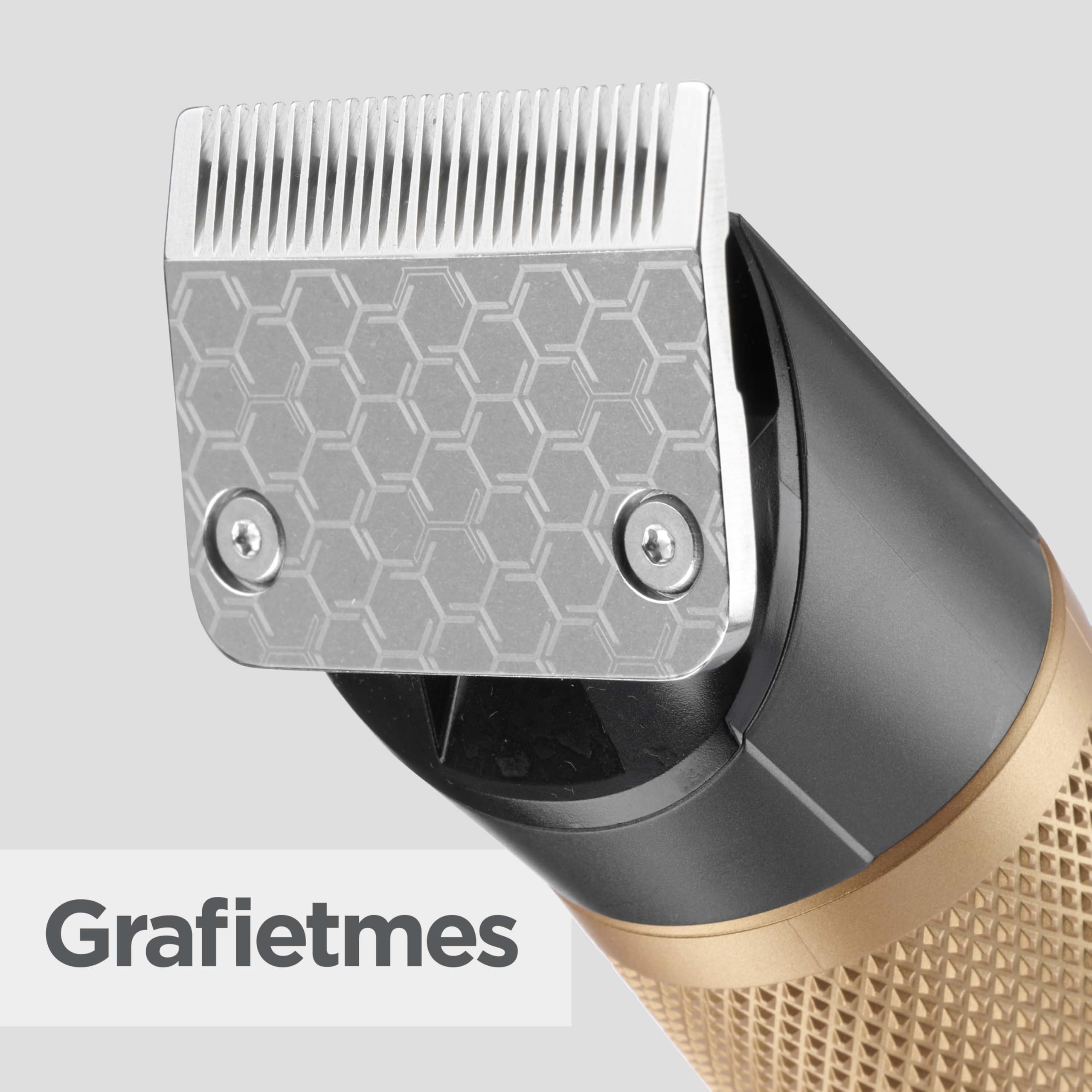 BaByliss Graphite Precision Haarschneider, 8 Kammführungen, 40 Schnittlängen, Kühl bleibende Graphit-Klinge, Lihitum-Ionen Akku, E987E