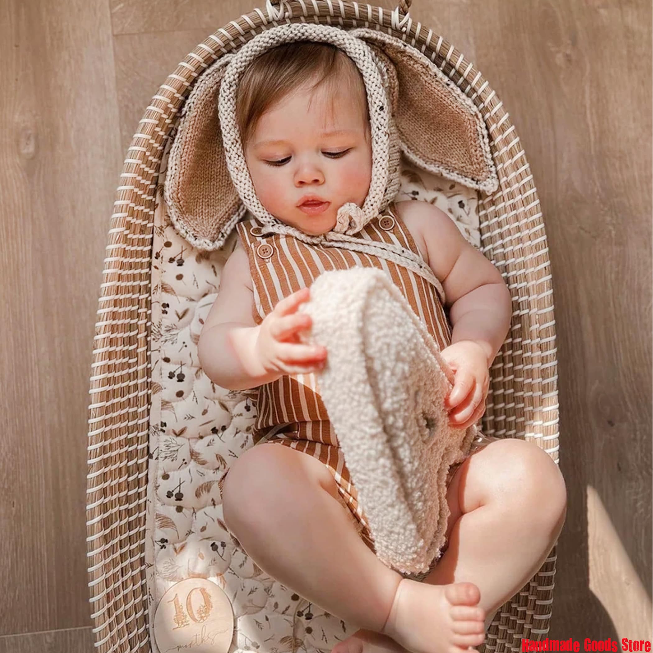 Guardian Angel Crib Medal, Round Decorated with Silk Ribbon