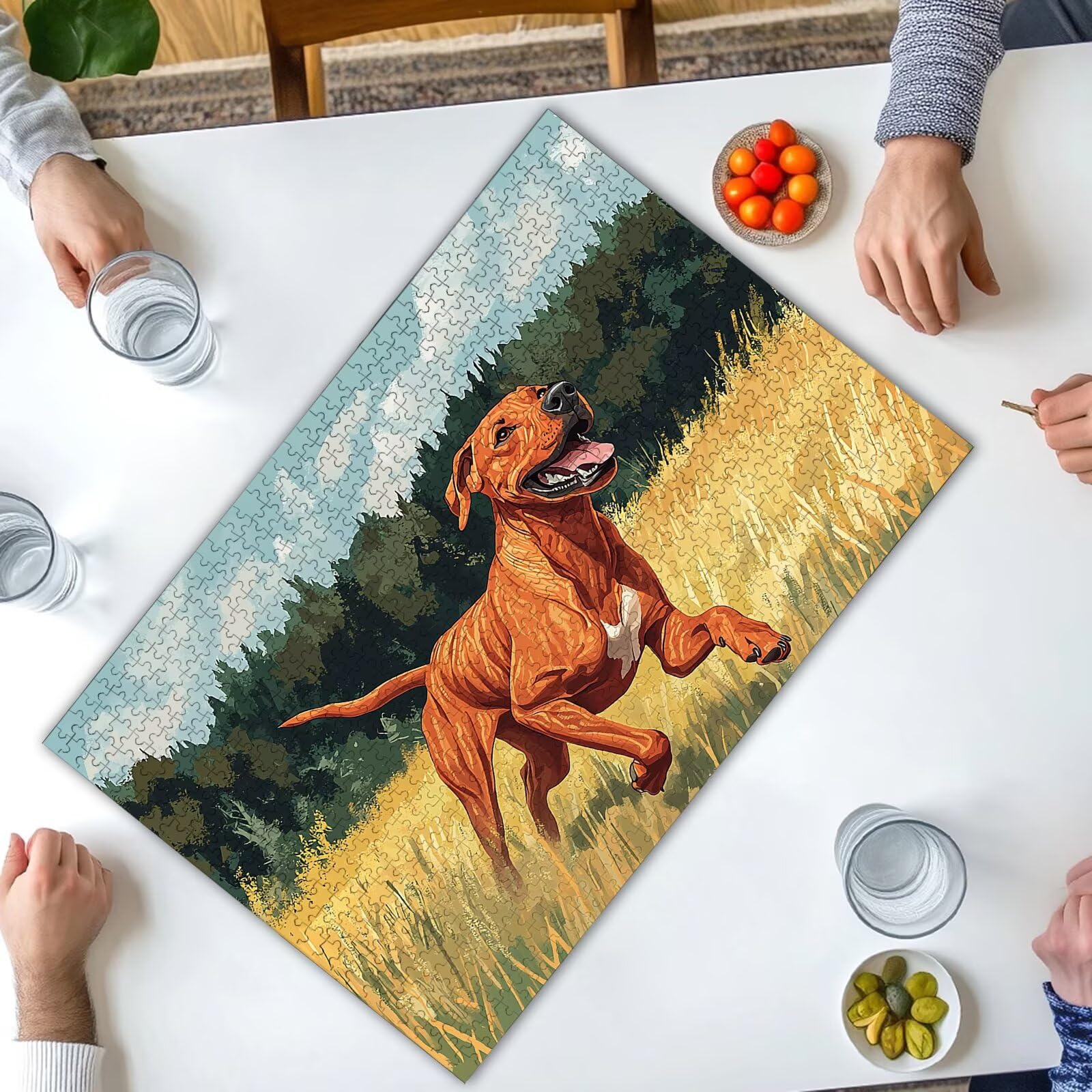 Puzzle 1000 elementów, zwierzęta, puzzle 1000 elementów dla dorosłych, drewniane puzzle dla dorosłych, z ekskluzywnym pudełkiem do pakowania, klasyczne puzzle dla całej rodziny, duże puzzle na