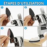 Sutowe 129Pcs Oscillating Multitool Sanding Pad Kit, Universal Finger Sanding Pads 60-320 Grit Triangle Finger Sandpaper Set, Multipurpose Sanding Paper Assortment with 3 Spacer Adapter - 8