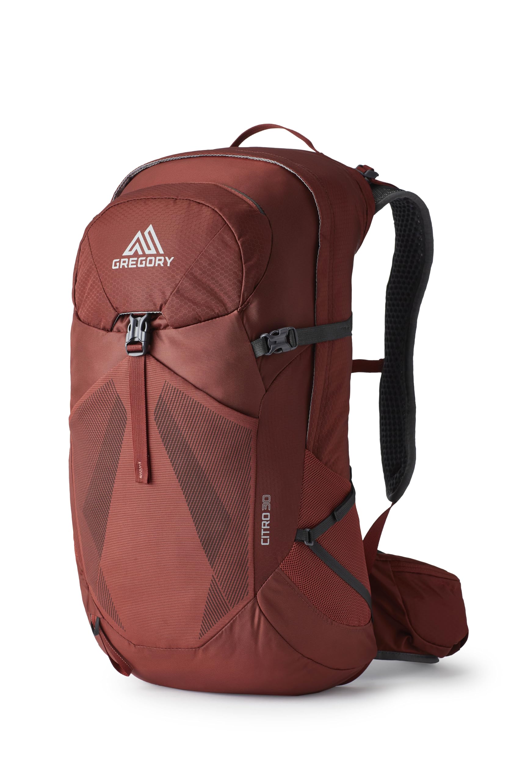 Gregory Vaporspan - Citro 30 - Day Hiking Backpack for Men, 55 cm, 30 L, 0.95 KG, Ventilated VaporSpan Backpanel, Hydration Compatible, Rain Cover Included, Red (Brick Red)