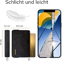 GUGGIARI Slim Wallet RFID védelemmel férfi női pénztárca kártyatartó 3
