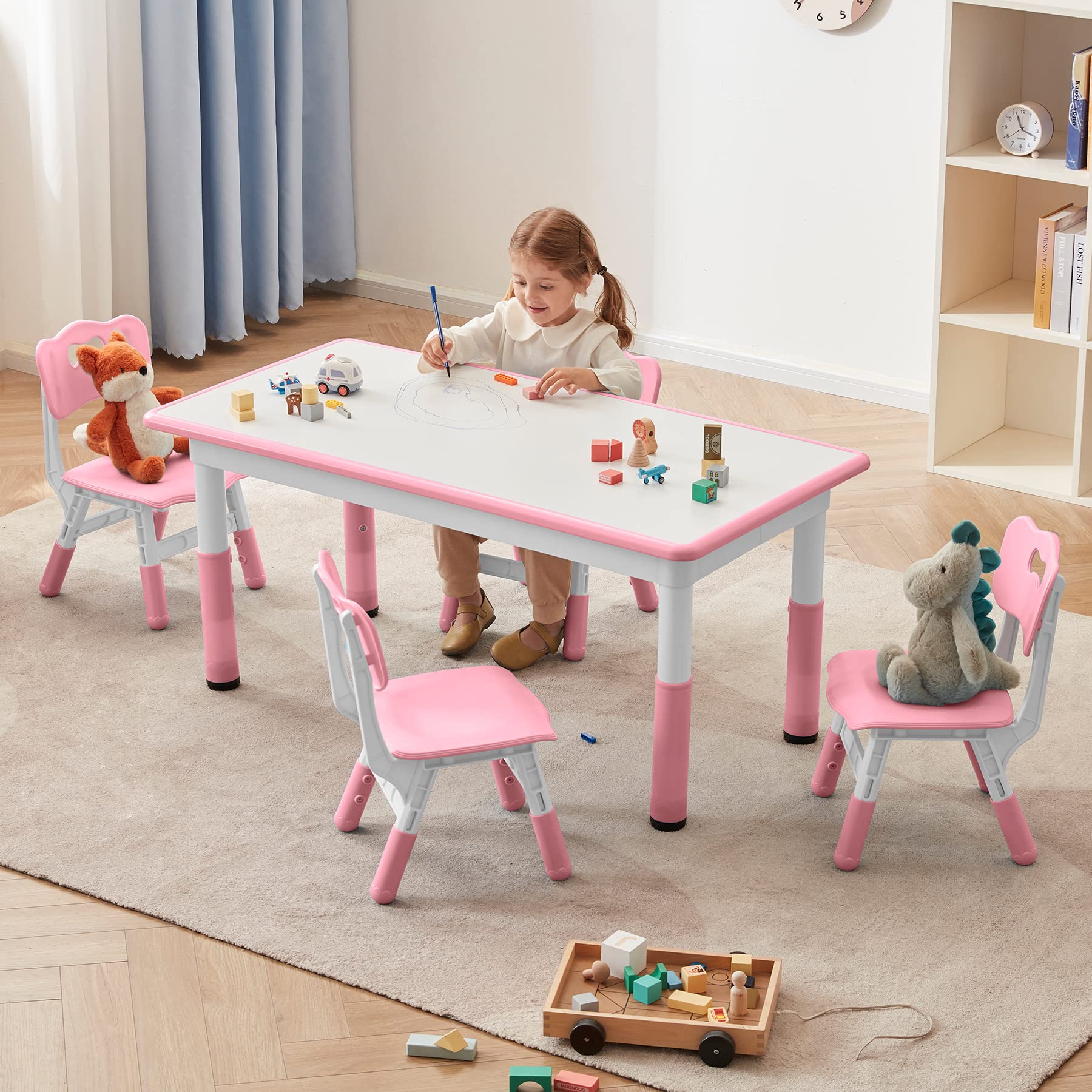 DOREROOM Toddler Table and Chairs 