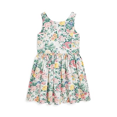 Polo Ralph Lauren Kids Floral Cotton Dress (Toddler/Little Kid) Girl