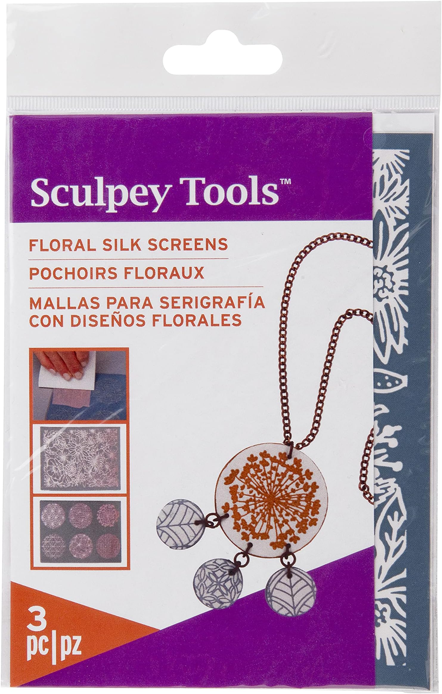 SculpeyFloral Silkscreen Kit, Florals