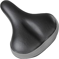 Venzo Wide Bike Saddle 10.2" x 8.6" Padded Comfort Seat for Peloton Spin Bikes, Indoor Cycling & Beach Cruisers - Men Women