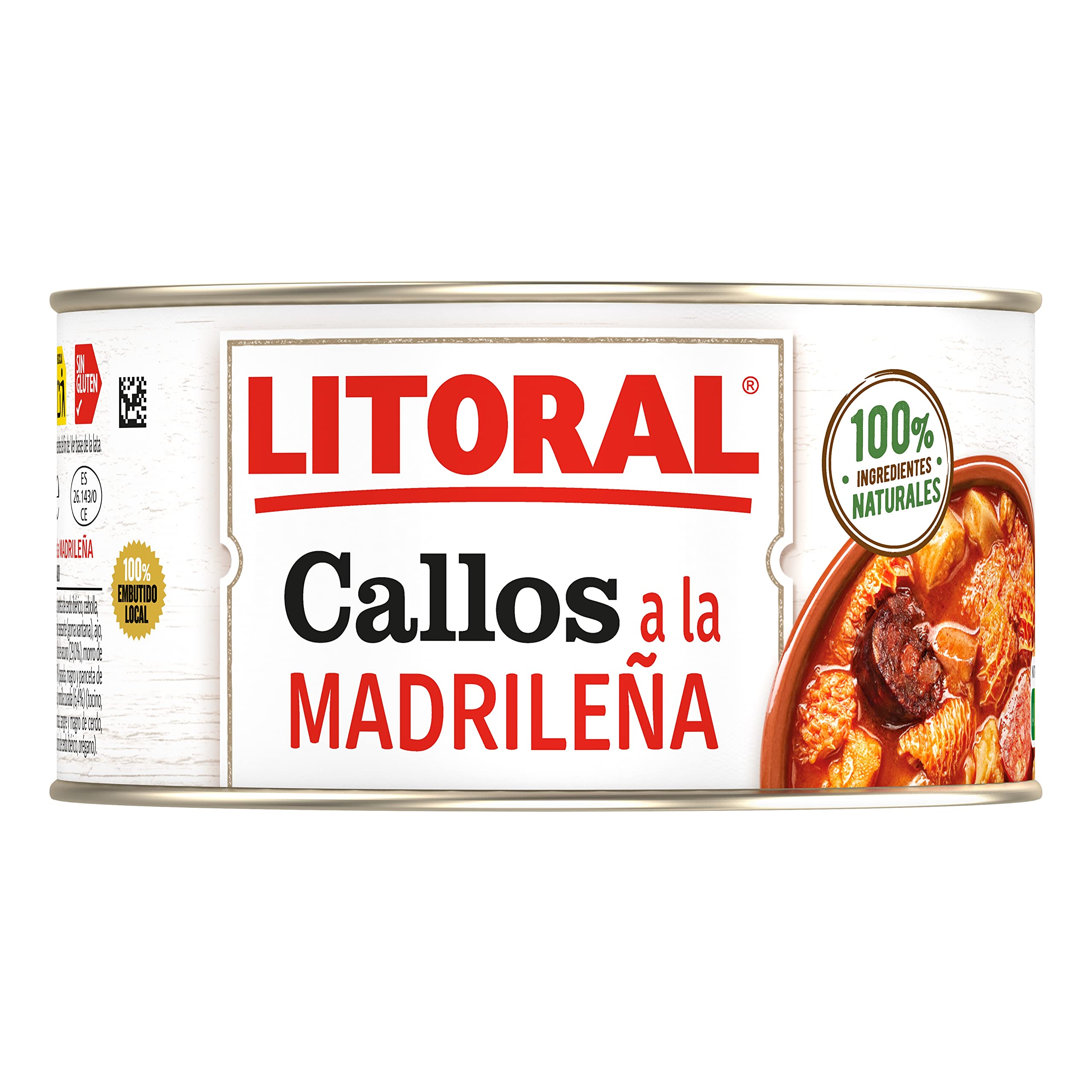 LITORAL Callos Madrileña - Plato Preparado Sin Gluten - Pack de 12x370g - Total: 4.44kg