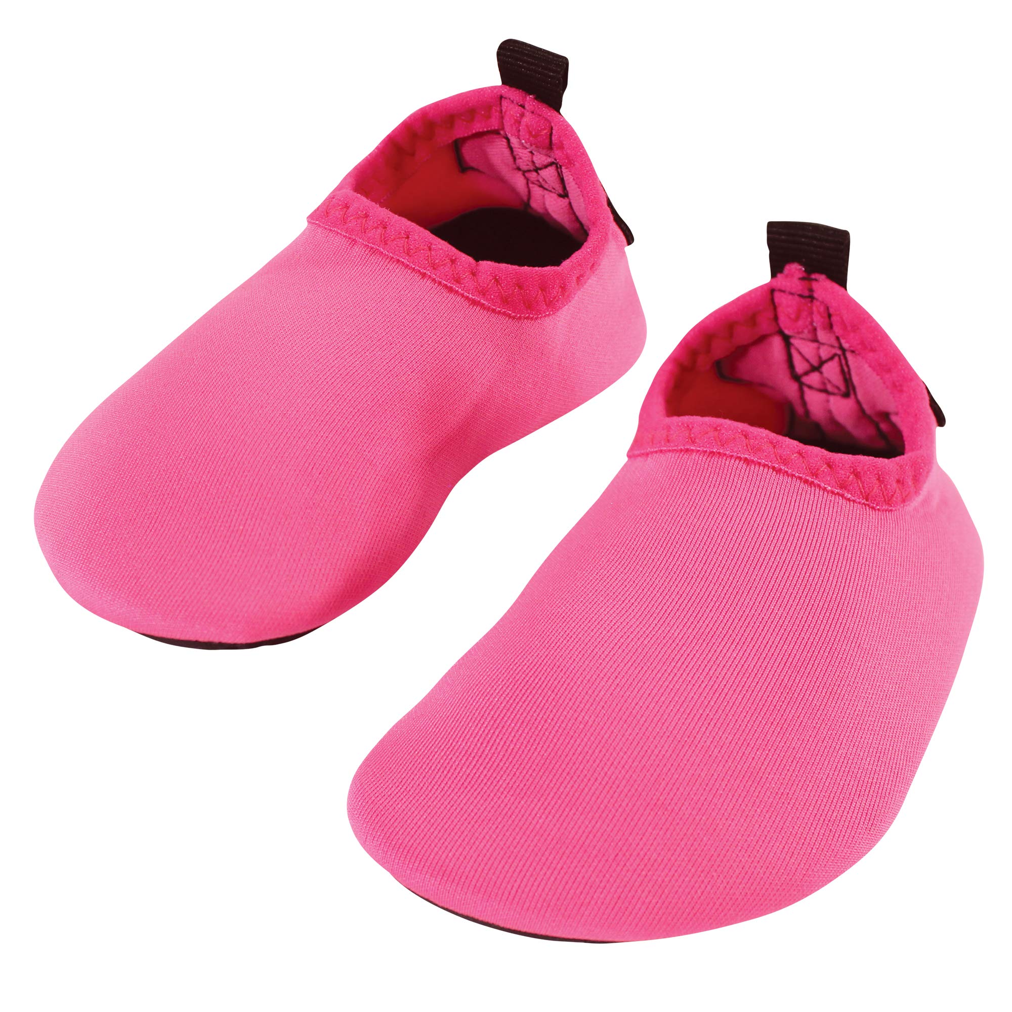 Hudson Baby Unisex Water Shoes for Sports, Yoga, Beach and Outdoors, Baby and Toddler Solid Hot Pink, 22-23 Infant