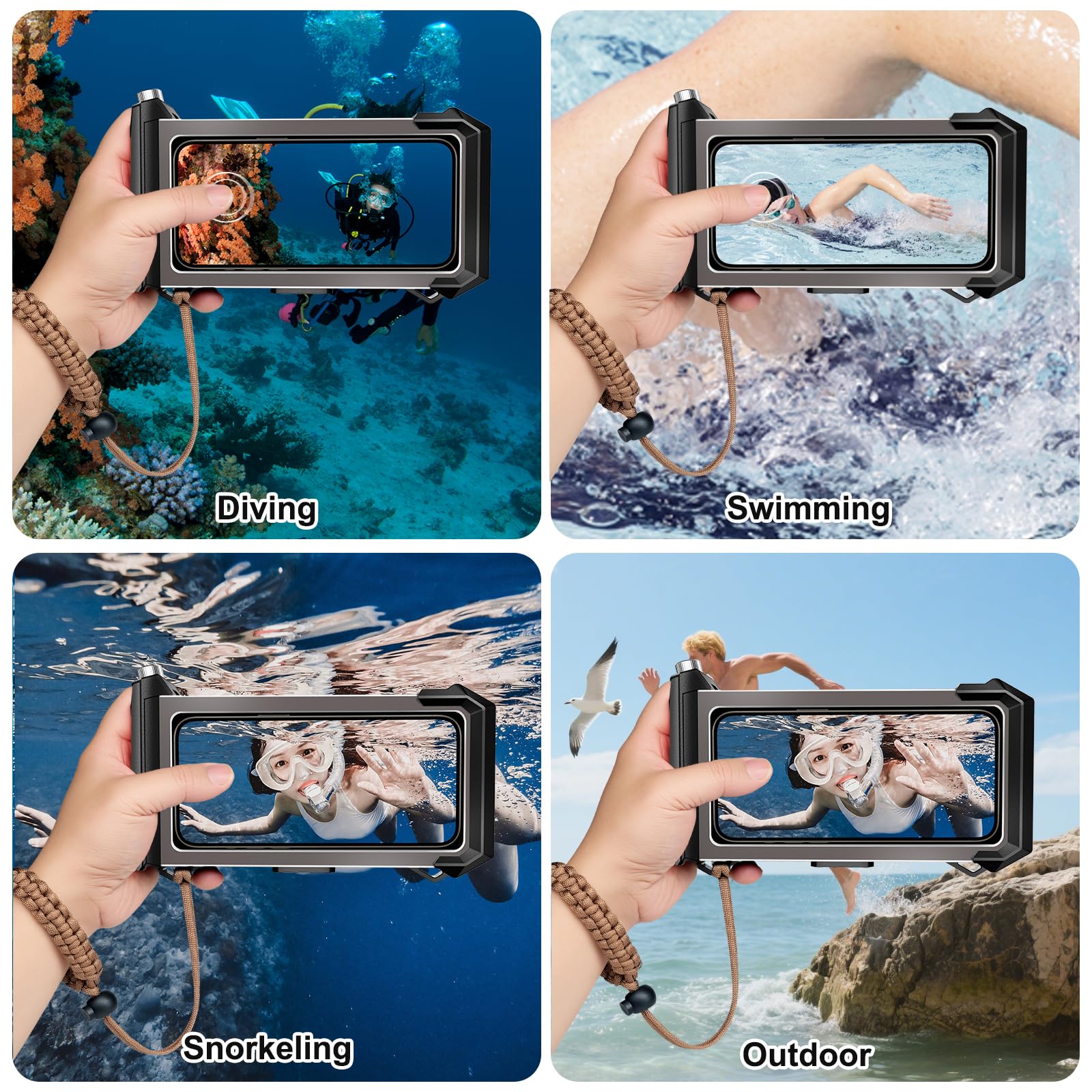 Funda Impermeable Móvil IPX8 Bolsa para Móvil Estanca a Prueba de Agua Compatible para iPhone 17 Pro 17 Air 17 Pro MAX 16e 16 15 14 13 Pro MAX 12 13 14 15 16 Pro Samsung S25 S24 S23 | Compatible para iPhone 17e 17 Pro 17 Air 17 Pro Max 16e 15 16 Pro 14 15