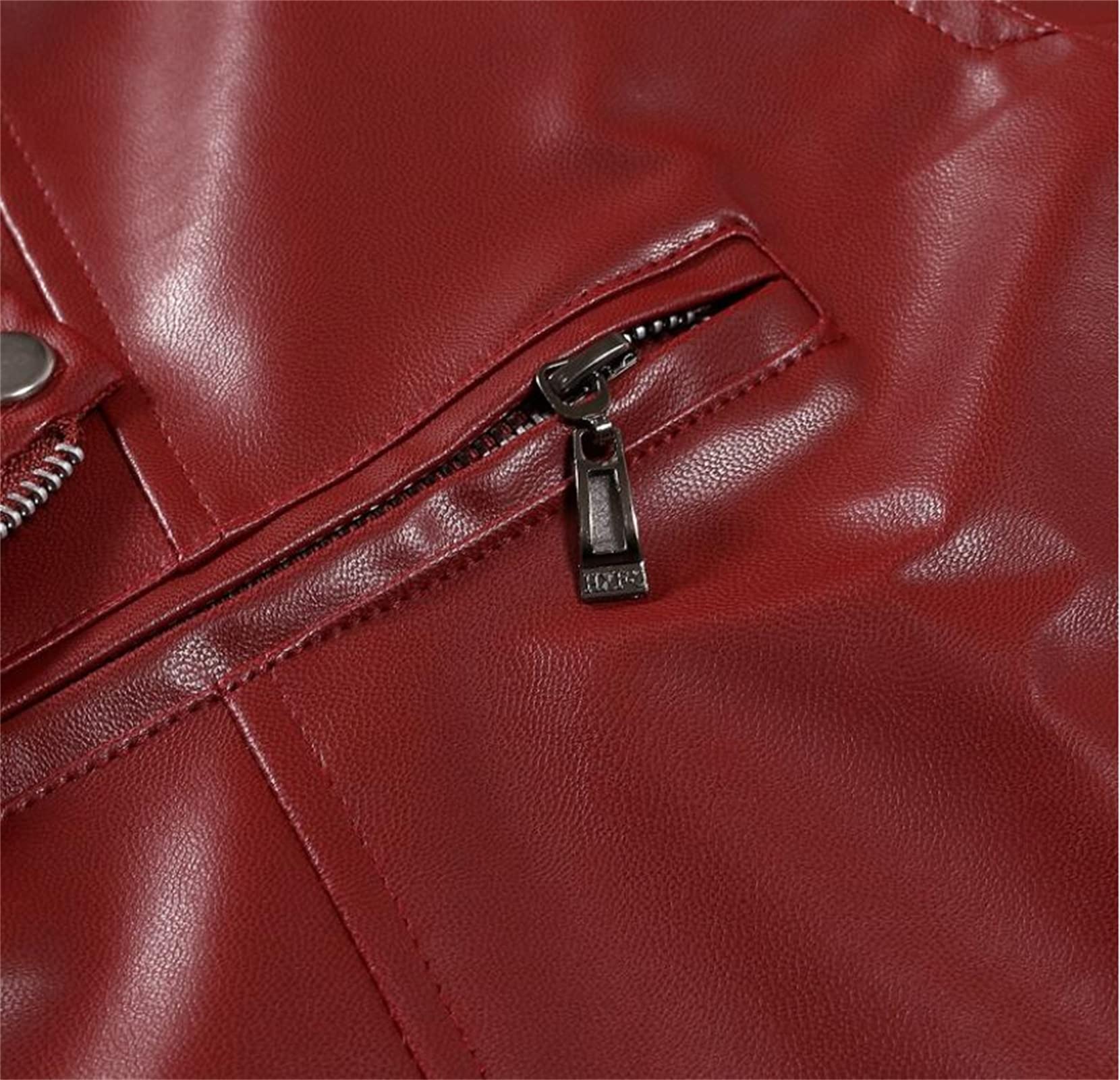 WFEI Giacca da Uomo Molla Autunno Uomo Streetwear PU Giacca in Pelle Mens Zipper Hip Hop Coat Cappotto da Uomo Maschile Giacche in Ecopelle in Ecopelle