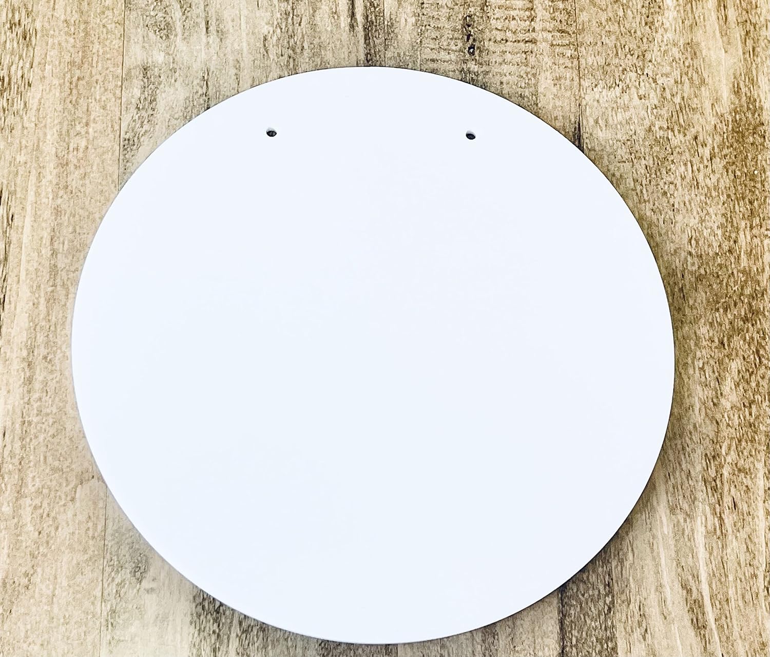 ONE (Rose Gold Mirror) Laser Cut Acrylic (11 inch Diameter with Two Holes) Round Disc for Hanging: Smooth Edge Plexiglass Circle 1/8"(3mm) Thick for Parties/Weddings/Celebrations/Birthdays