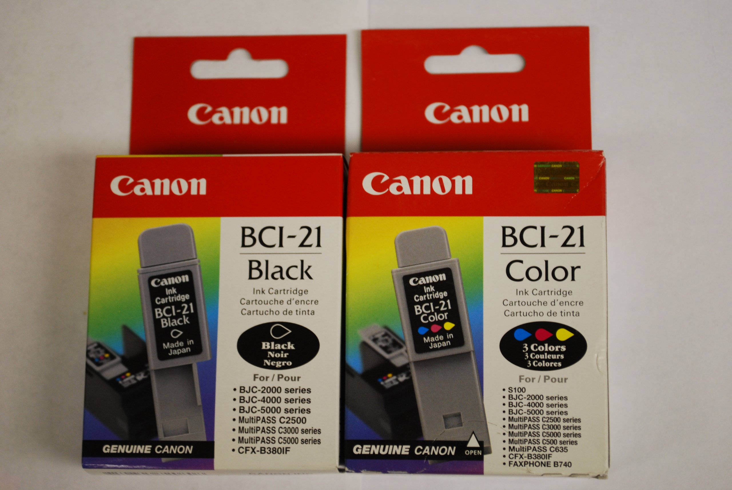 【全て純正品】Canon インクカートリッジセット 21本セット Amazon.co.jp: Canon BCI-21 純正ブランドコンボパック 1色&1ブラック