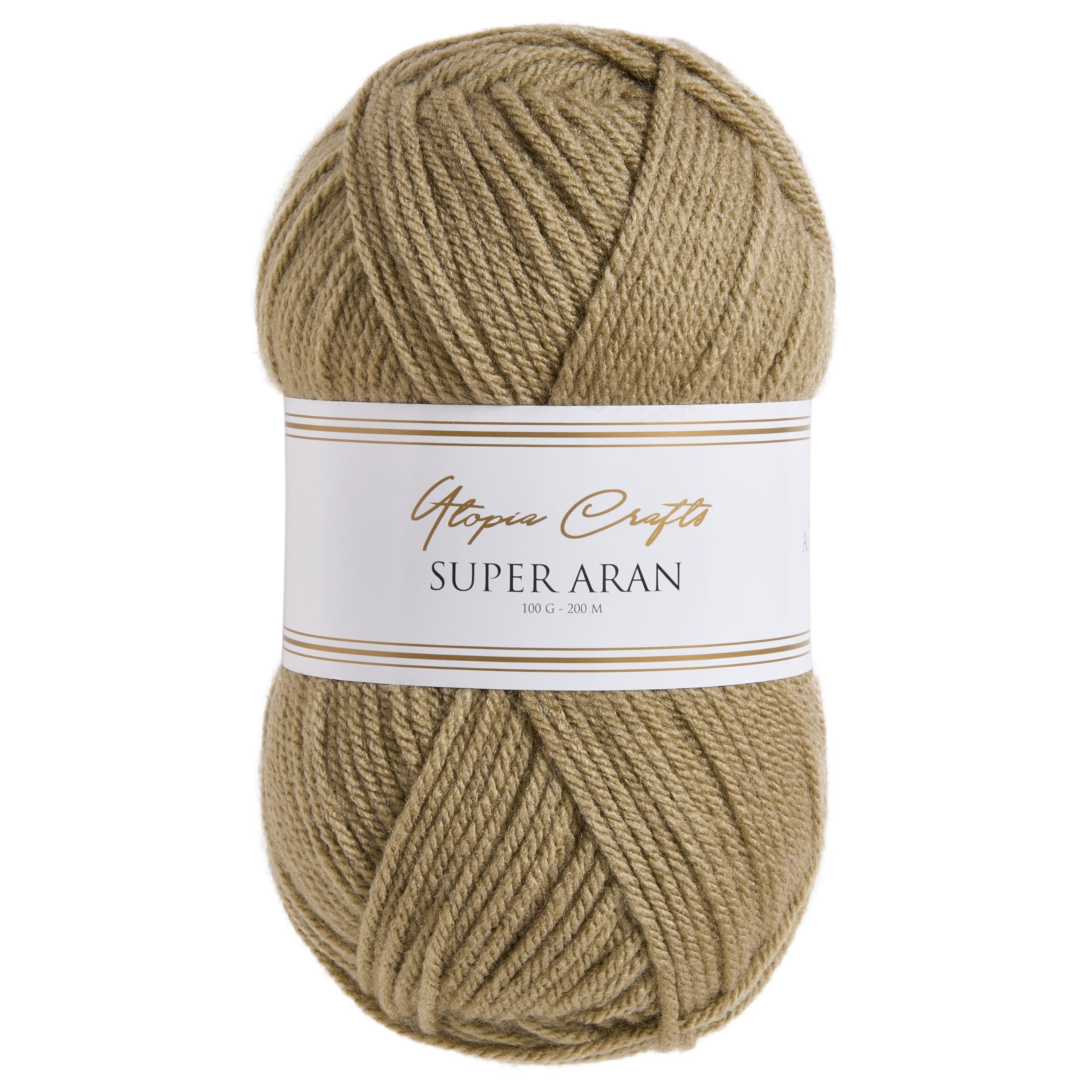 Utopia Crafts Super Aran Knitting and Crochet Yarn 100g (Sandstone)