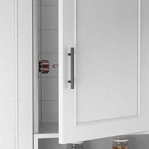 Miniatura 5 de Paquete de 4 pestillos de doble rodillo para gabinete, herrajes HBL' para puertas de armarios, armarios y gabinetes de cocina.