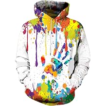 Hgvoetty Unisex 3D Print Hoodies Graphic Space Pullover Hooded Sweatshirts for Men Women