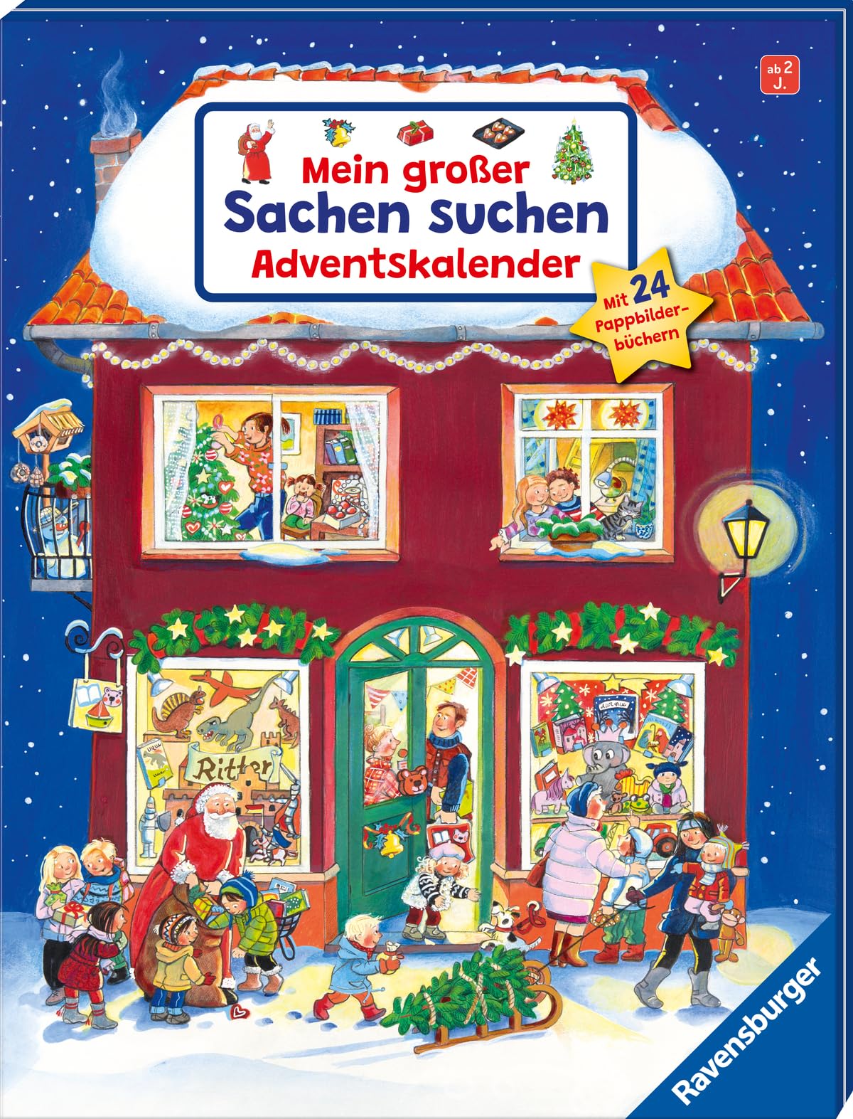 Mein großer Sachen suchen Adventskalender: Mit 24 Pappbilderbüchern