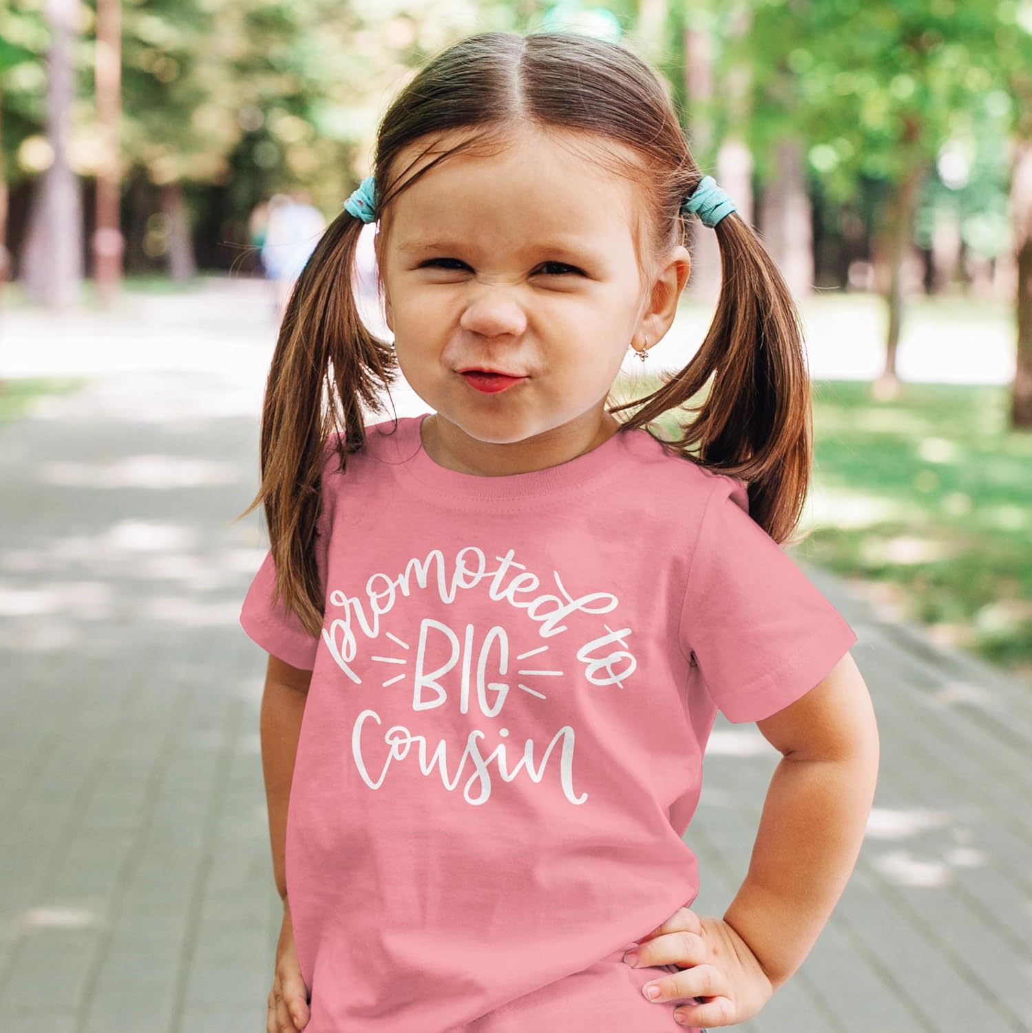 Promoted to Big Cousin T-Shirts for Toddler Girls Fun Family Outfits - Image 2