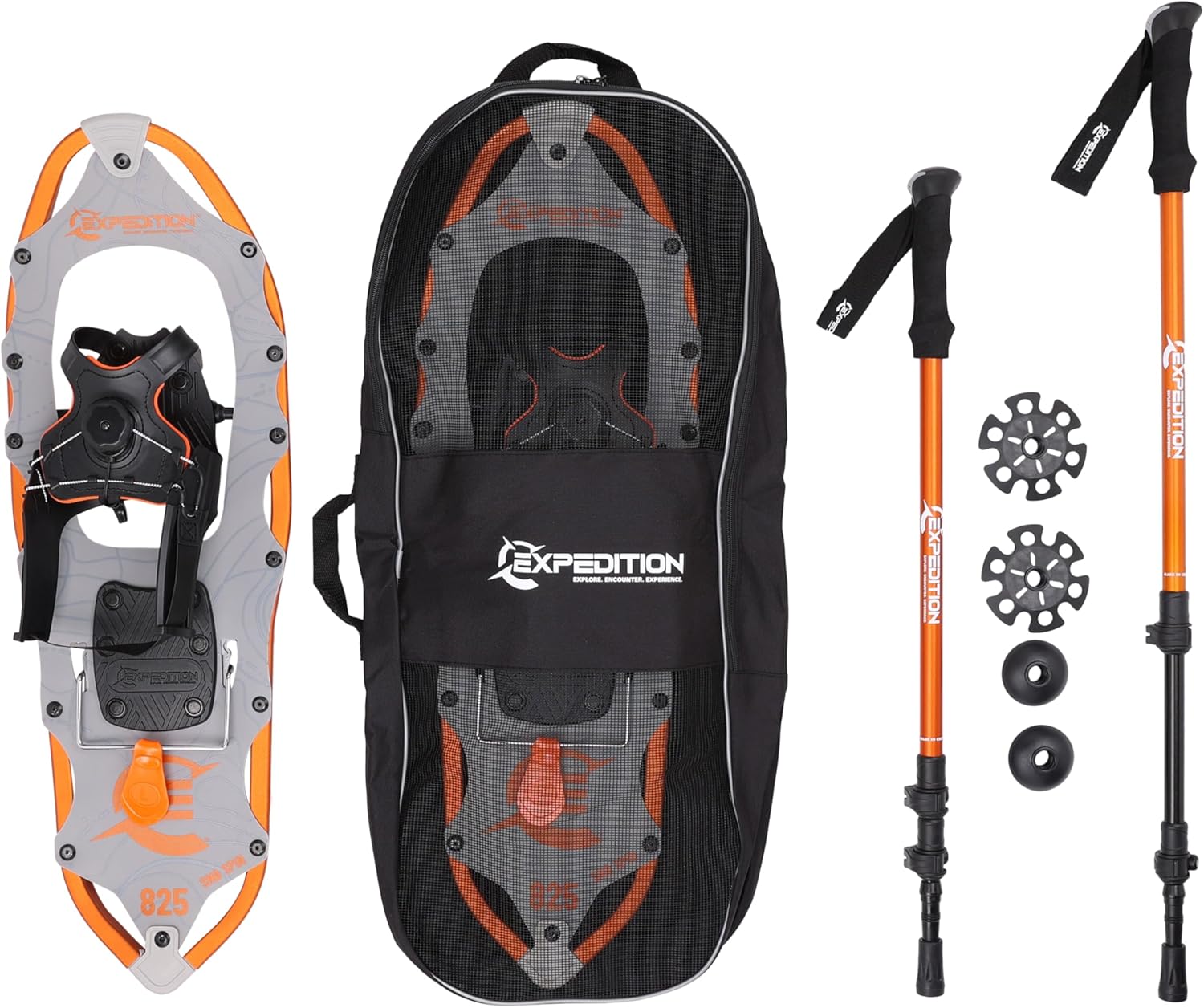 Expedition SNØ Series Snowshoe Kit for Mountaineering and Snow Hiking - Perfect for Men and Women