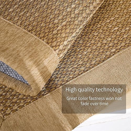 Miniatura 5 de LUFEIJIASHI Alfombras y tapetes de cocina pequeños, antideslizantes, lavables, absorbentes, estilo granja, para el frente del fregadero (color café