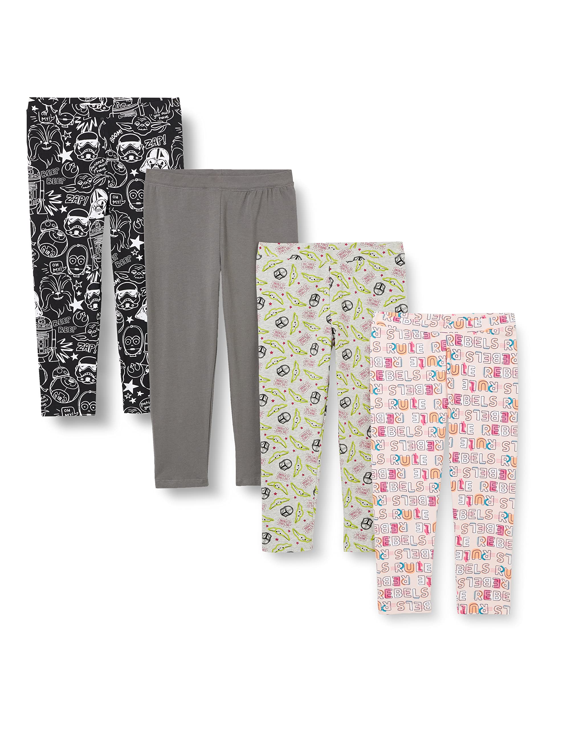 Amazon Essentials Disney | Marvel | Star Wars | Frozen | Princess Girls and Toddlers' Leggings, Multipacks — view 18
