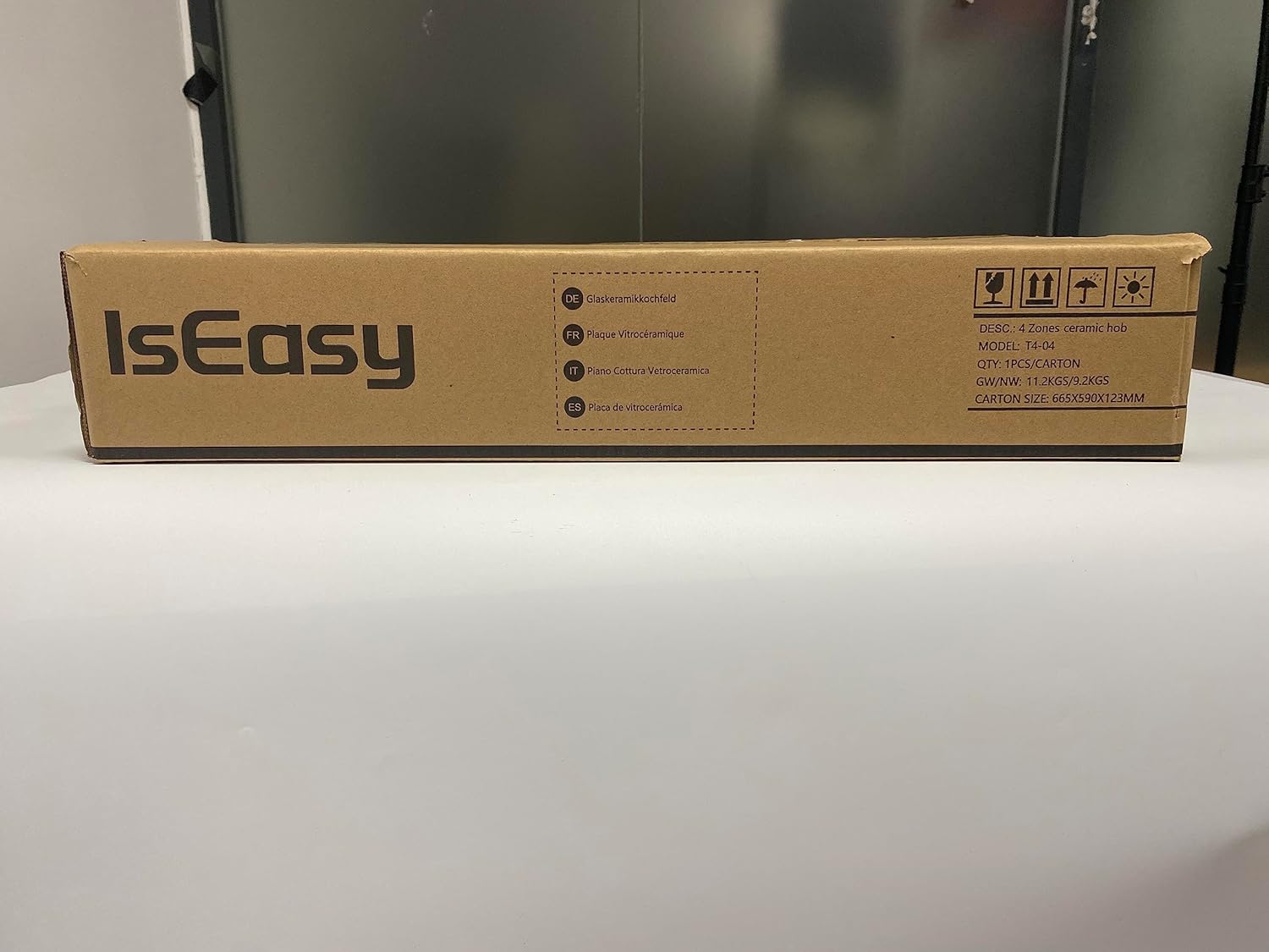 Piano di Cottura Elettrico, 6KW Incorporato in Vetroceramica, 4 Zone, Nero-59cmx52cmx0.62cm Piano di Cottura Elettrico, 6KW Incorporato in Vetroceramica, 4 Zone, Nero-59cmx52cmx0.62cm