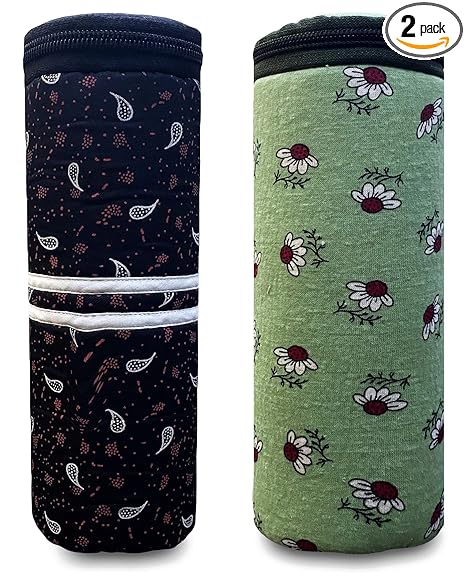 Tavish Feeding Bottle Cover for Infant | Babies with Stylish Design - 125 & 150 ML - Combo of 2