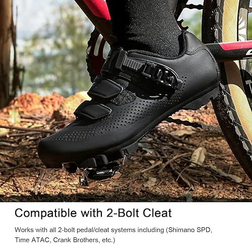 Miniatura 6 de Zapatos de ciclismo de montaña para hombre, zapatos de bicicleta MTB compatibles con Shimano SPD
