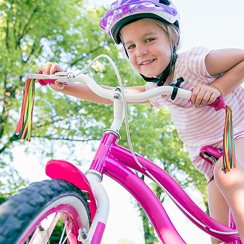 Miniatura 9 de Cinta de borla de bicicleta para niños, accesorios para manillar de scooter para niños, cinta para sujetar fácilmente al manillar de la bicicleta..