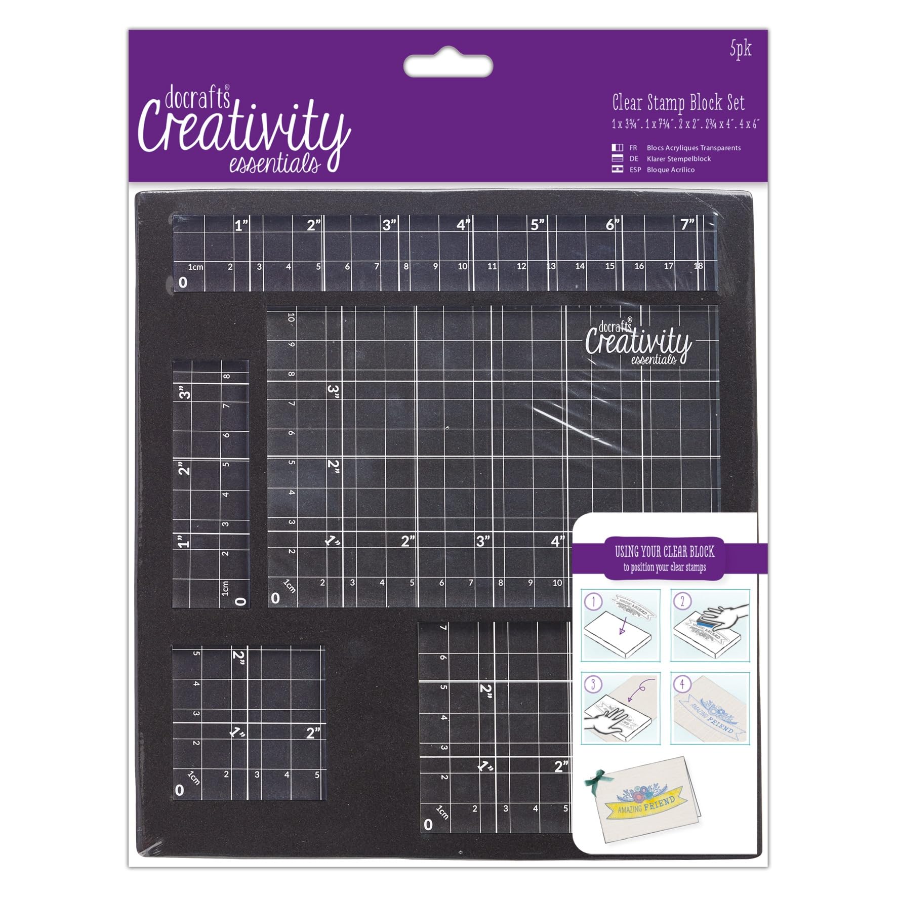 Papermania Clear Creativity Essentials Stamp, One Size