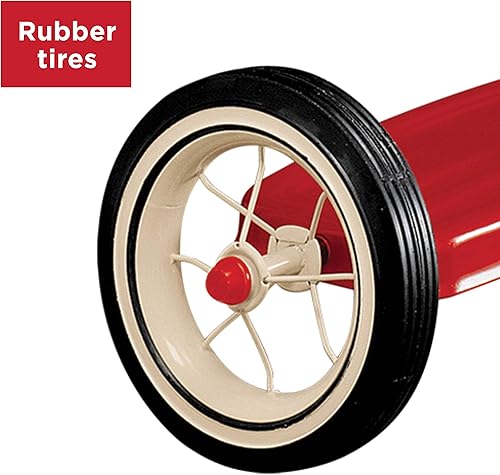 Miniatura 4 de Radio Flyer Triciciclo rojo clásico de 10 pulgadas para niños de 2 a 4 años bicicleta para niños pequeños