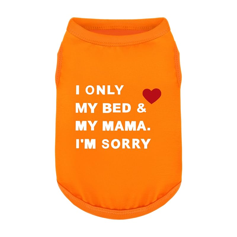 Camisa para cachorro com estampa THEY NOT LIKE US em mistura de algodão e poliéster ZIAGAOP Orange XS