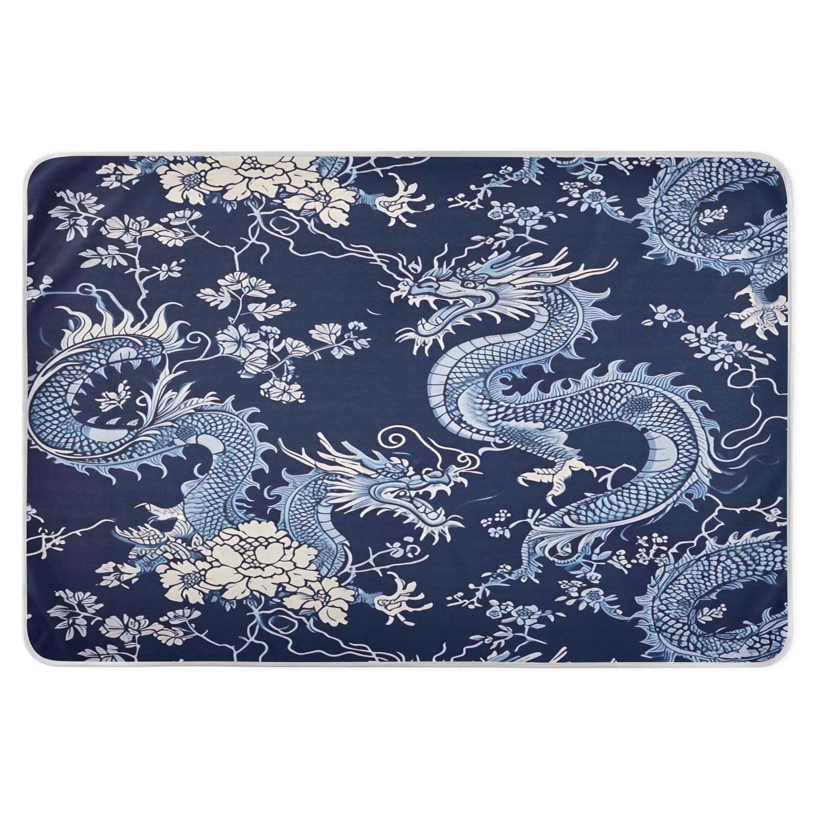 STAYTOP Chinese Dragon Waterproof Bed Pad 34
