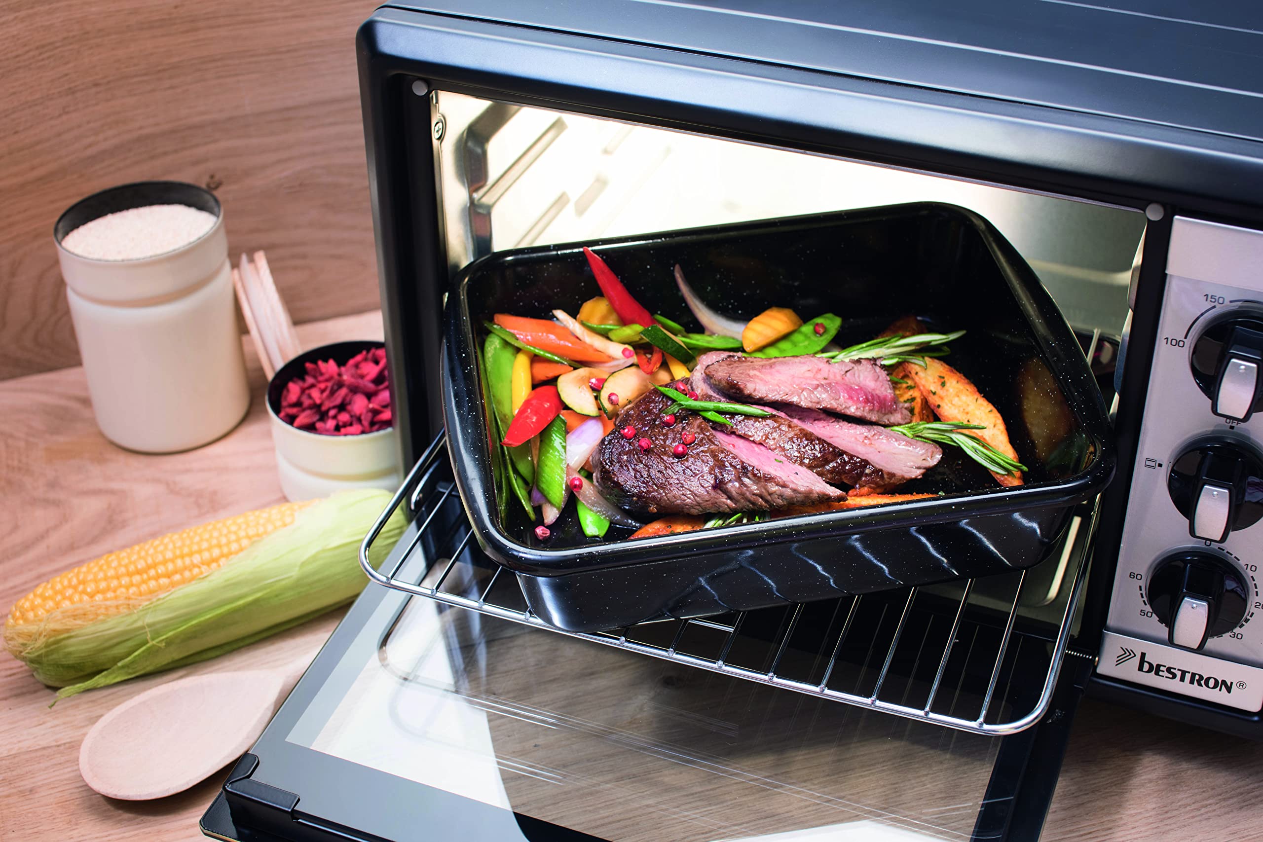 Teglia Riess Classic Smaltata 22 Cm - Per Forno E Piano Cottura | Colore Nero