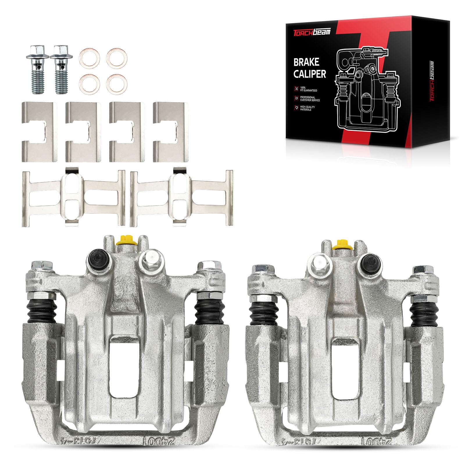 Torchbeam Rear Brake Calipers Set for Honda CR-V 2005-2006, 19B2910,19B2911