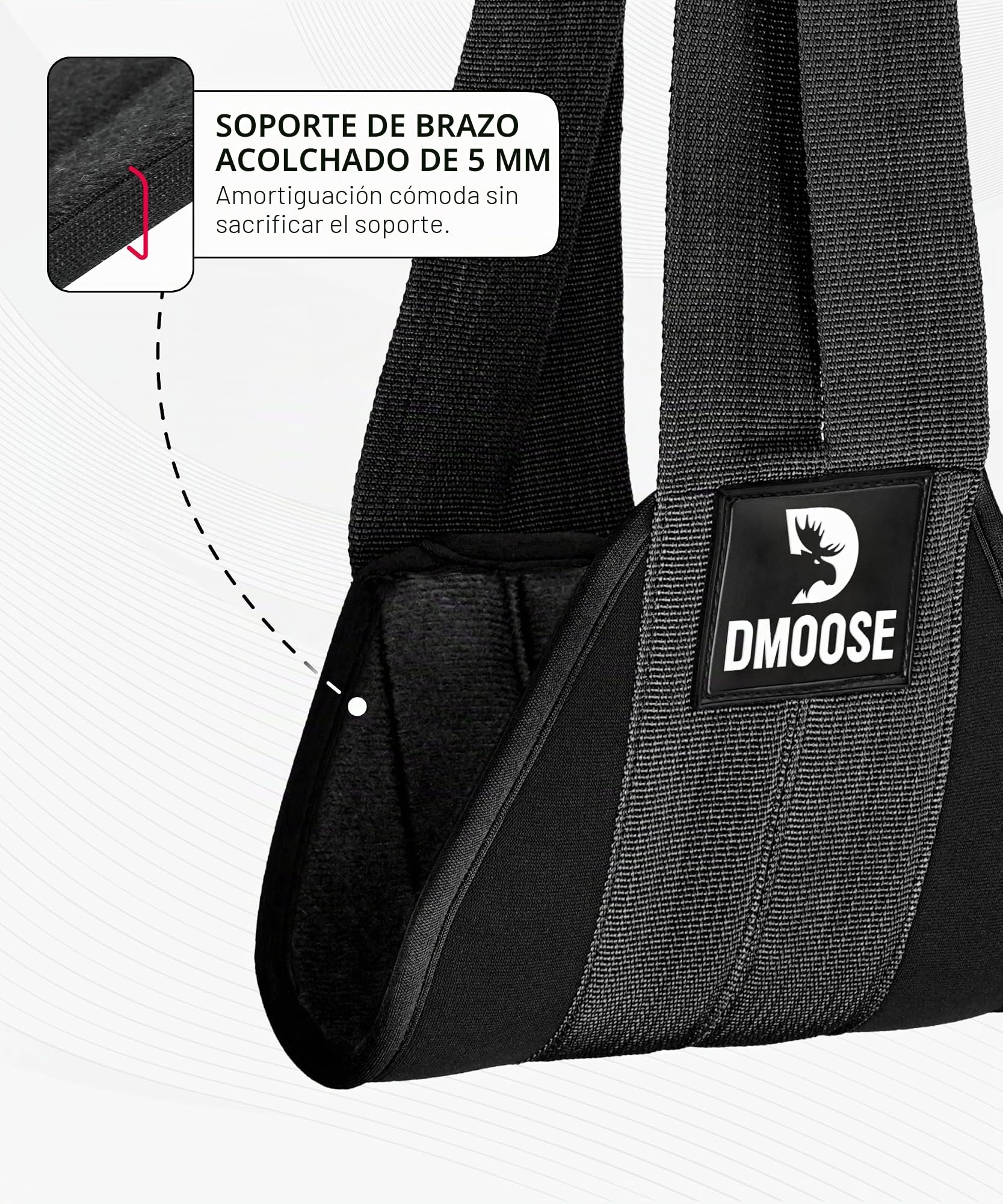 DMoose Fitness Ab Correas - Ejercitador de gimnasia para el hogar Six Pack - Soporte y costuras de doble correa, tejido antidesgarro, relleno de brazo más largo y grueso - Equipo de entrenamiento de Grado superior para hombres y mujeres