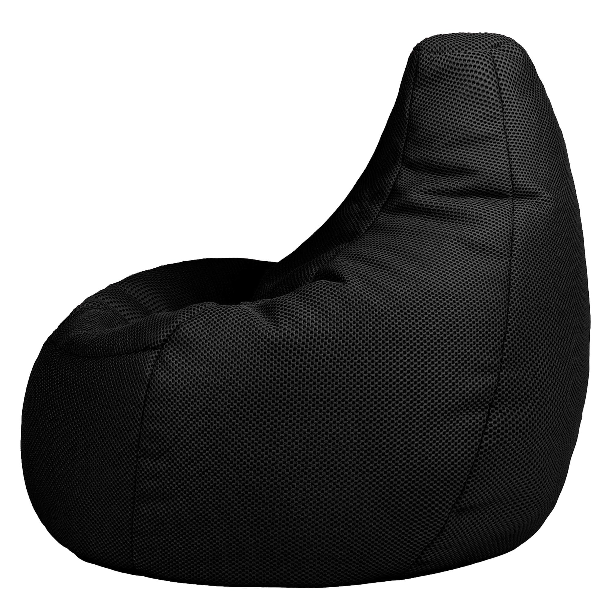Icon Performance Mesh Pouf Gaming, Pouf Poire avec Remplissage, Noir
