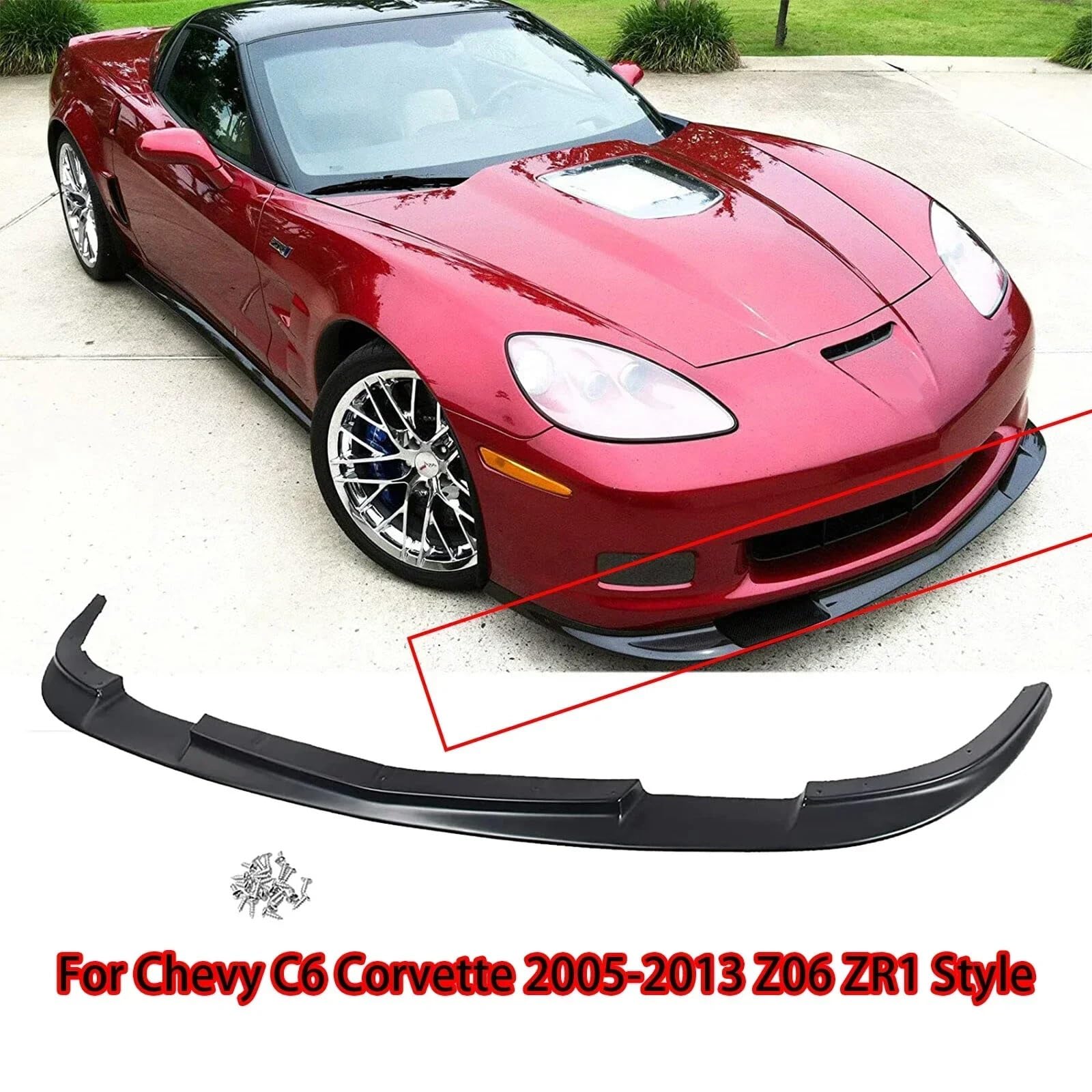 Do Chevrolet Corvette C6 Z06 ZR1 Style Przedni zderzak