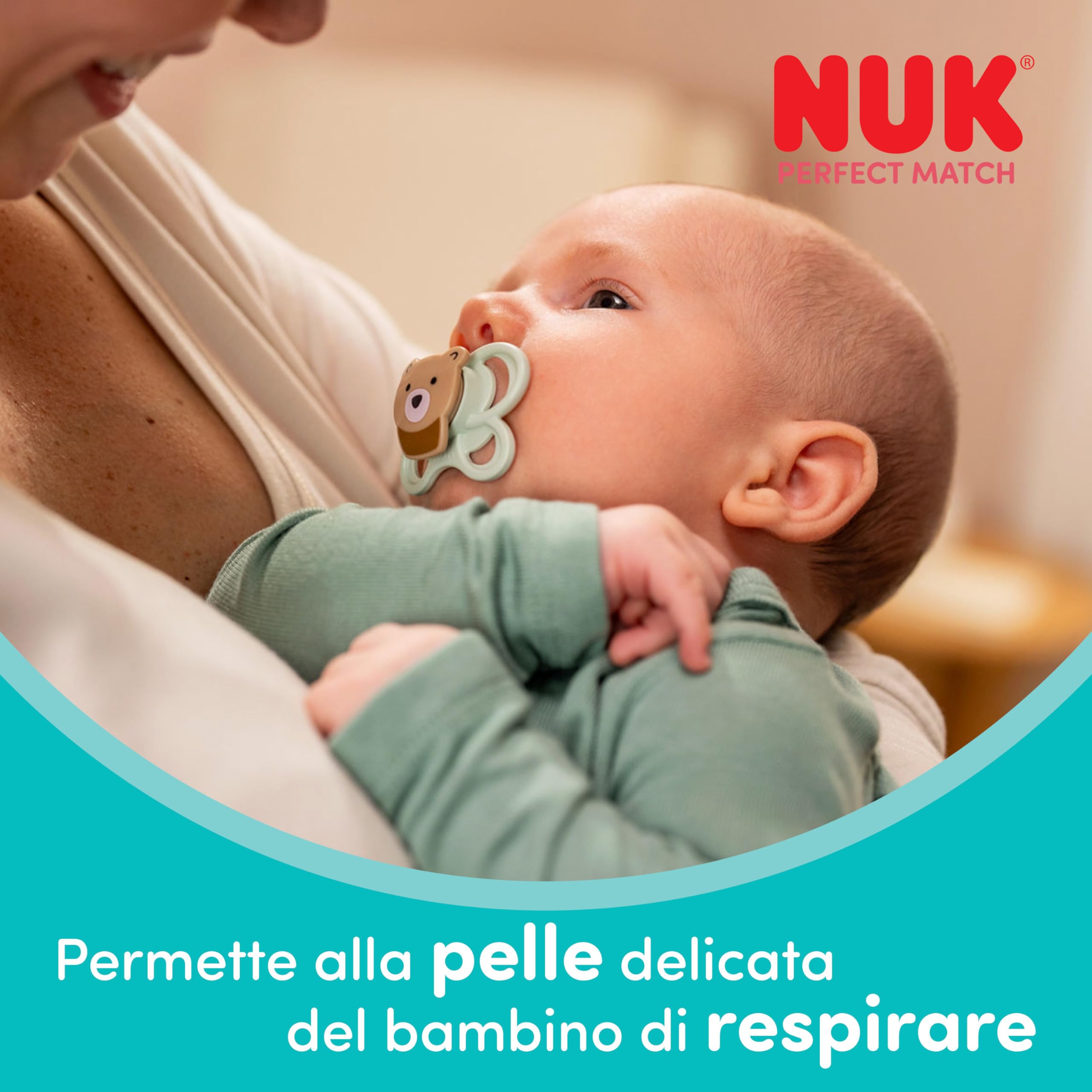 NUK Perfect Match Perfect Start Set di Biberon | 0-6 Mesi | 4 Biberon Anticolica (150ml, 260ml), 2 Tettarelle, 1 Succhietto Perfect Match Air, 1 Scovolino per Biberon | Arcobaleno | 8 Pezzi