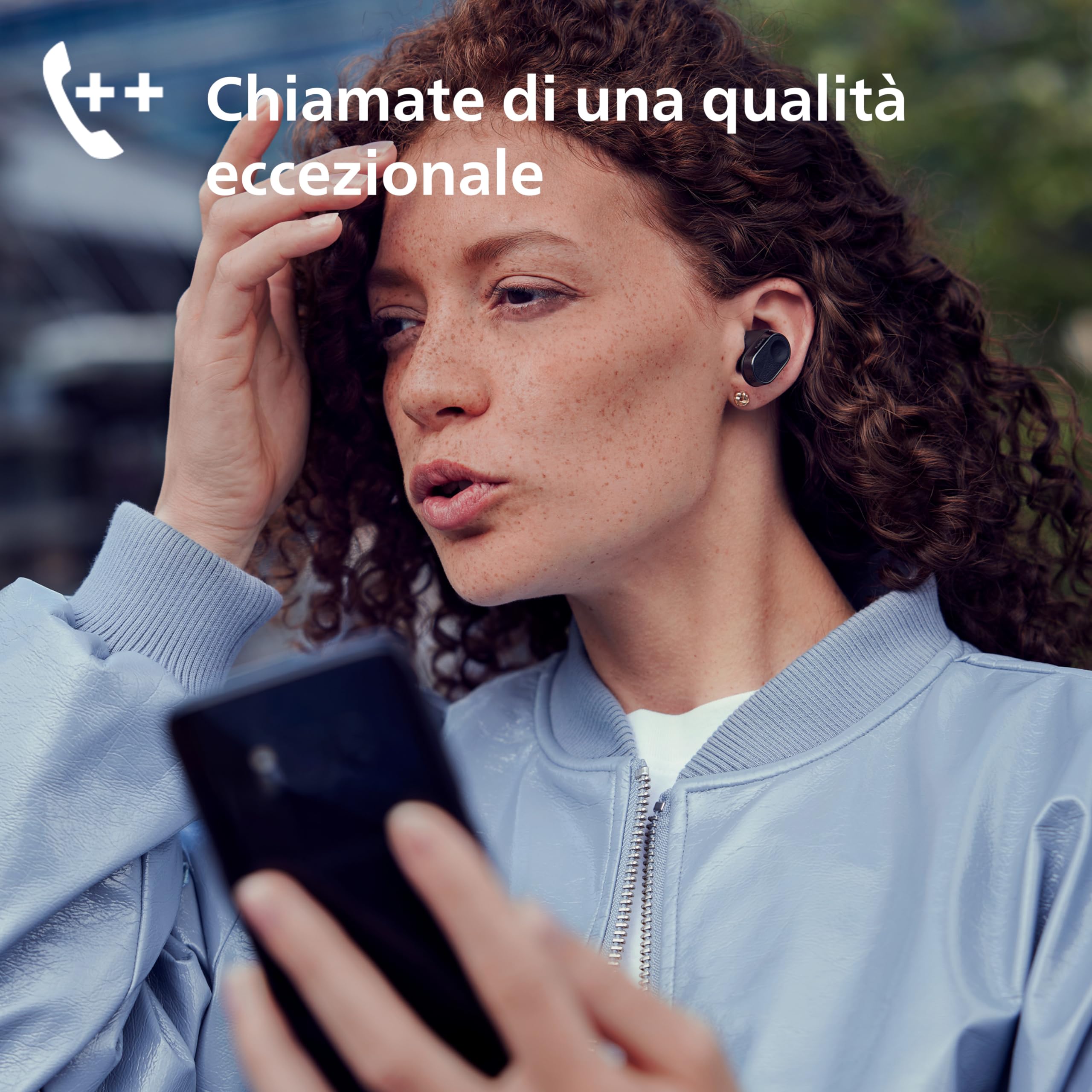PHILIPS Fidelio T2 Cuffie Bluetooth True Wireless In-Ear con cancellazione del rumore alta qualità della chiamata, assistente vocale compatibile con 40 ore di tempo di riproduzione, Nero