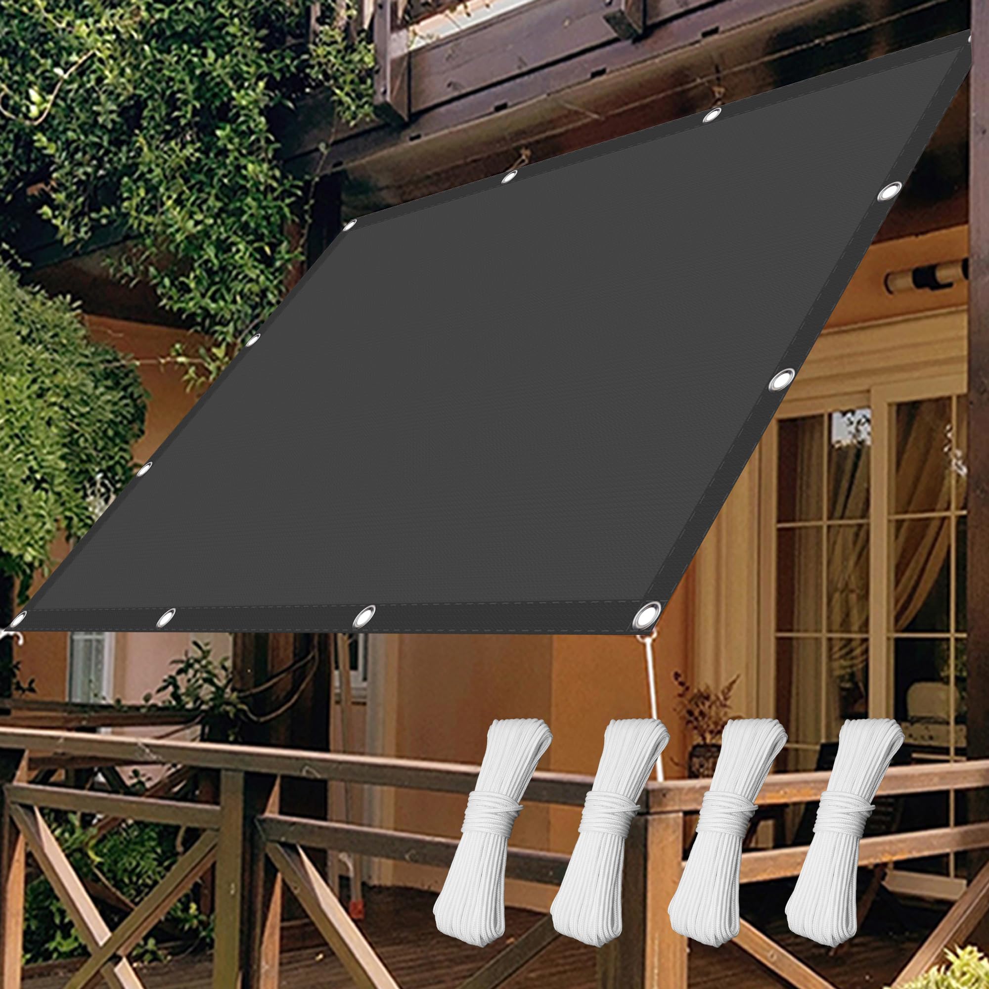 sonnensegel 280 Sonnenschutz Sunsegel x 280 cm Wasserabweisend Gewächshaus-Sonnensegel Segeltuch Wasserdicht Leicht Und Haltbarkeit für Garten Terrasse Camping Outdoor, Dunkelgrau Camping Nimseck | Urlaub garde_boue_20_pouces Choose Option:Platform Aluminum 9/16