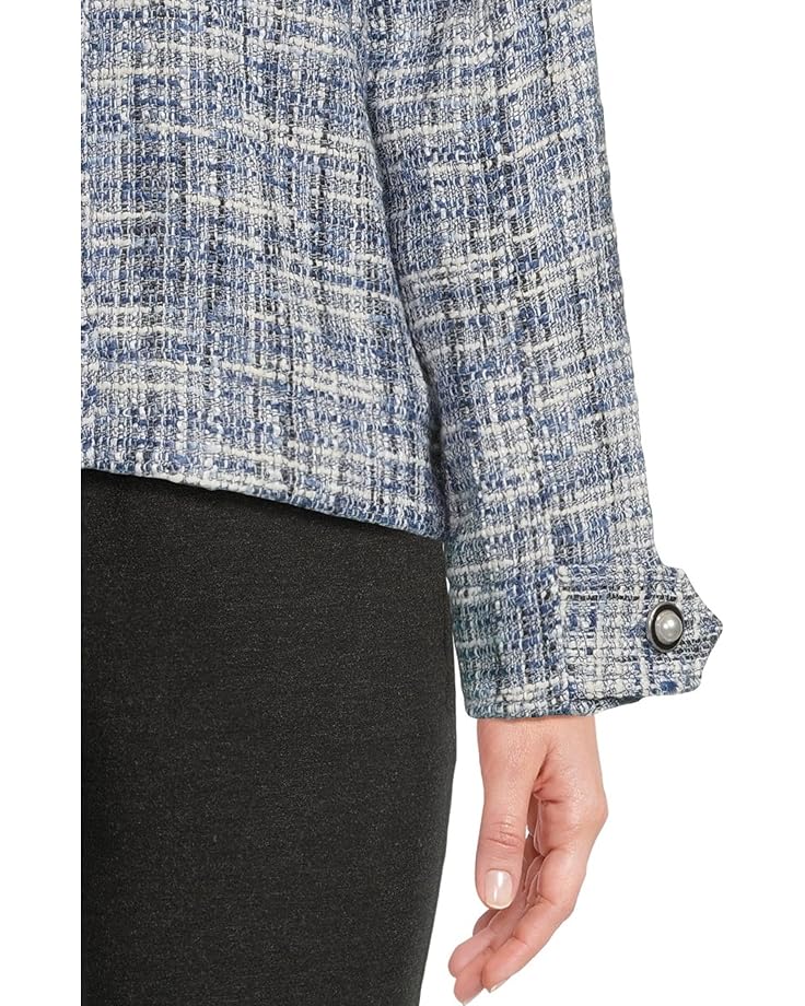 Liverpool Los Angeles Button Front Woven Boucle Boxy Shacket - #4 of 5