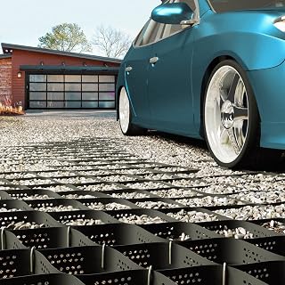 Ground Grid Paver for Heavy Vehicle Driveway, Polyethylene Scalable Cuttable Geo Grid for Patios, Sheds, Slopes, Pathways and Parking, Cement Stabilizer (Color : WxL, Size : 2.5x10m/8x32.8ft)