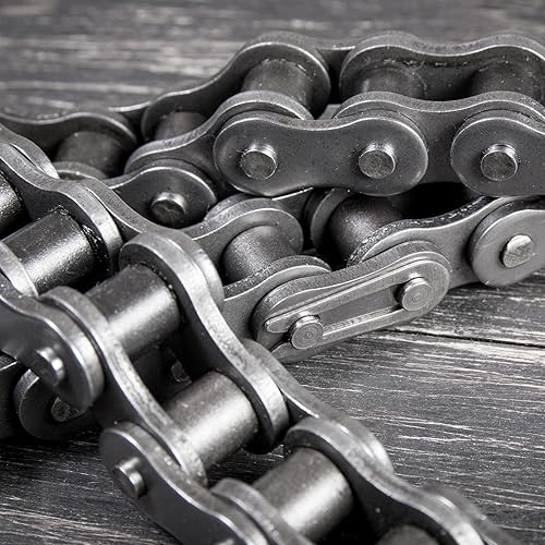 Miniatura 6 de uxcell 16 rodillos de eslabones de conector maestro de cadena #50, acero al carbono de paso de 58 pulgadas, eslabones divididos de conexión estándar